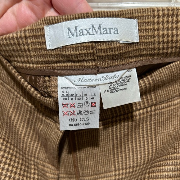 MaxMara Virgin Wool/Angora Blend Pants - 8 - Picture 4 of 5